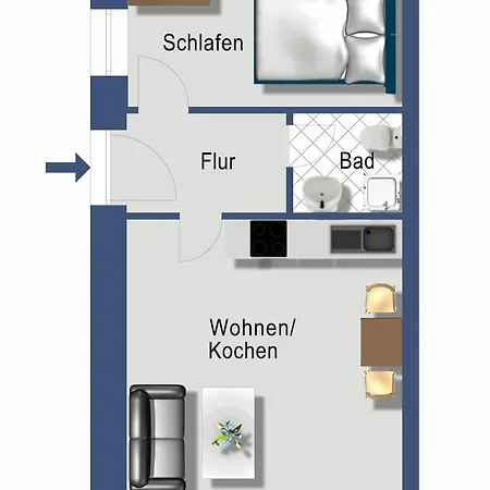 Lägenhet Schleiblick App 4 Rabenkirchen-Faulück